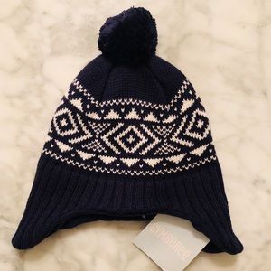 Gymboree Navy winter hat with ear flaps
